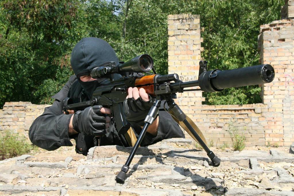 Боец отряда "Сокол" УБОП МВД Украины, г. Киев, 2008 год