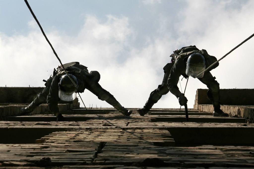 Бойцы отряда "Сокол" УБОП МВД Украины, г. Киев, 2008 год
